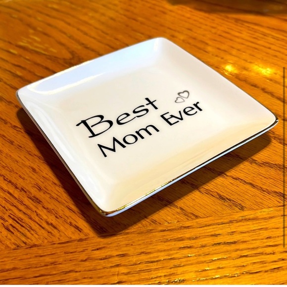 NEW! Best Mom Ever Ceramic Jewelry Decorative Trinket - Picture 3 of 6